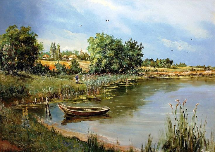 rural landscape ,river surrealism Salvador Dali matte background melting oil on canvas