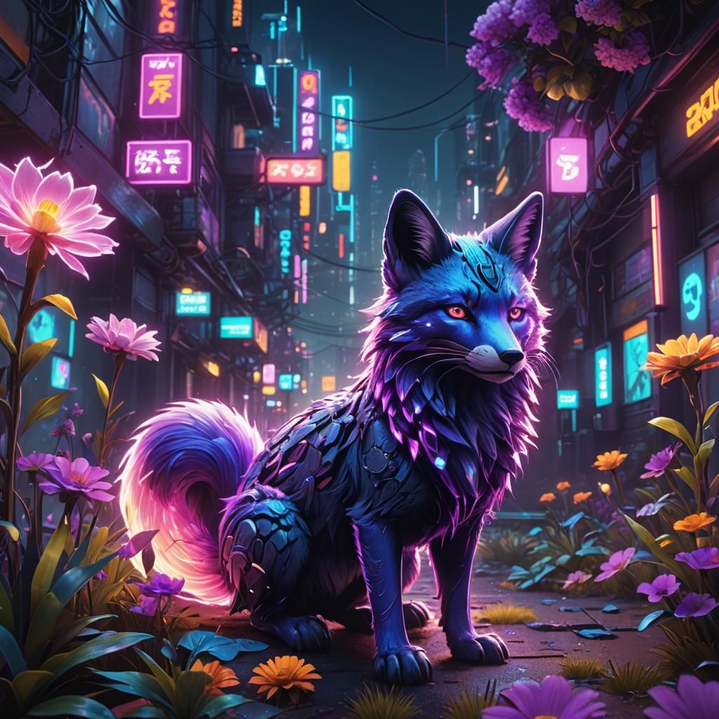 Neon Kitsune