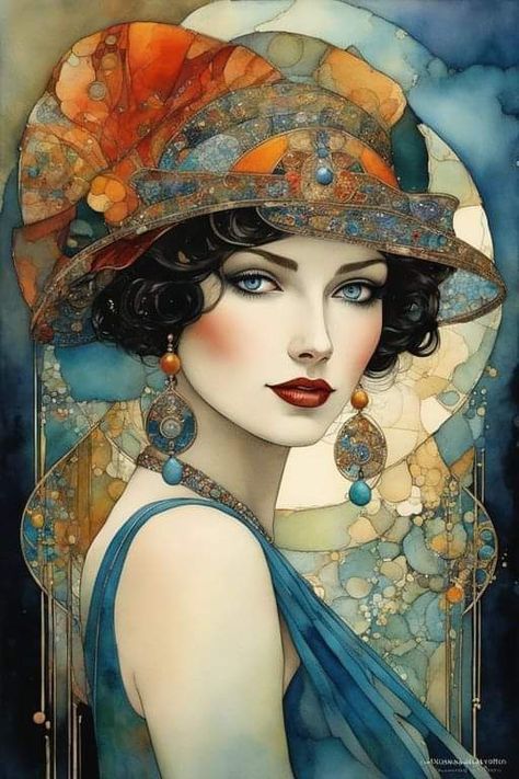 A portrait of a beautiful woman from the 1920s <lora:Inked:1.0>