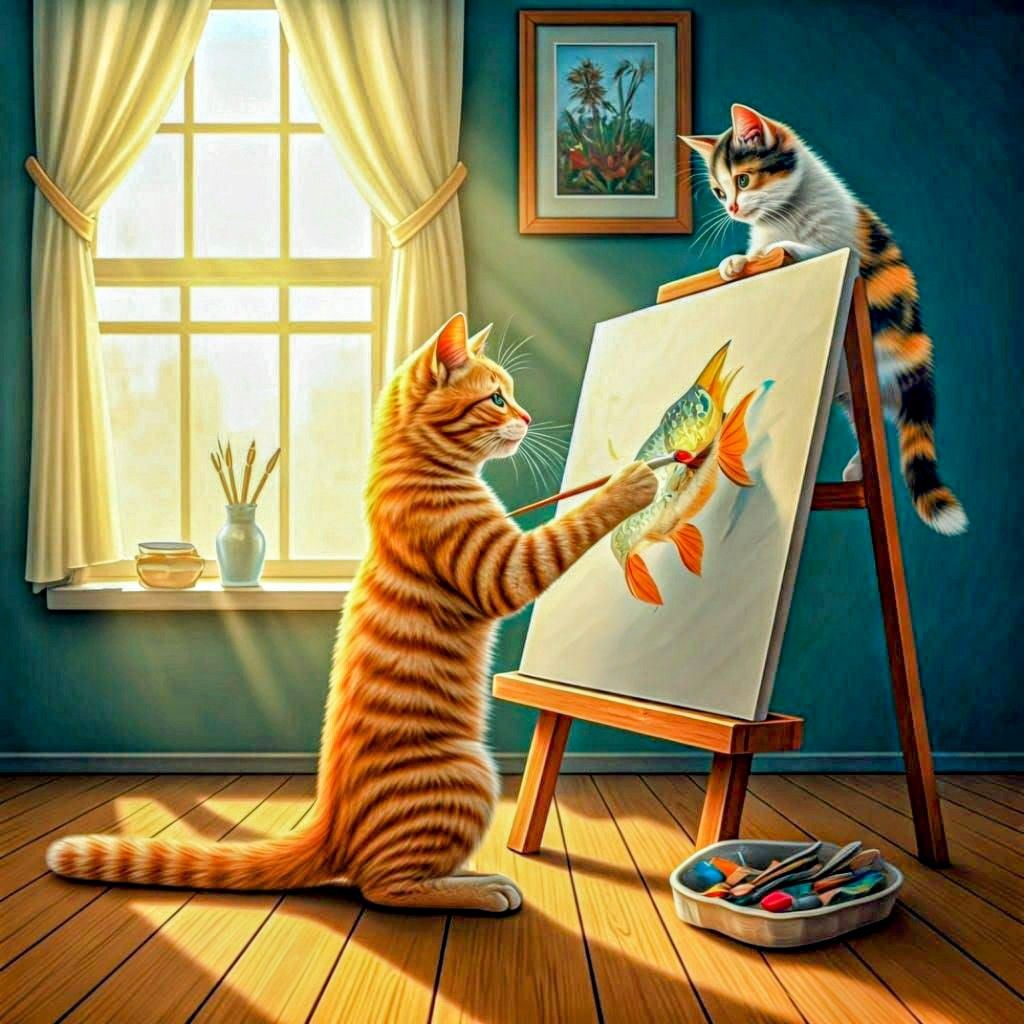 Getting hungry while painting