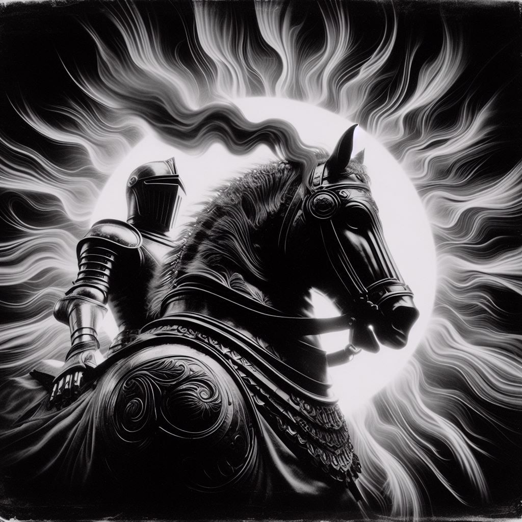 Kids Crayon drawings ,surreal (child's drawing )of a goth woman, swimming in  blackness, skulls,rose, symbols   rayograph Man Ray collecti...