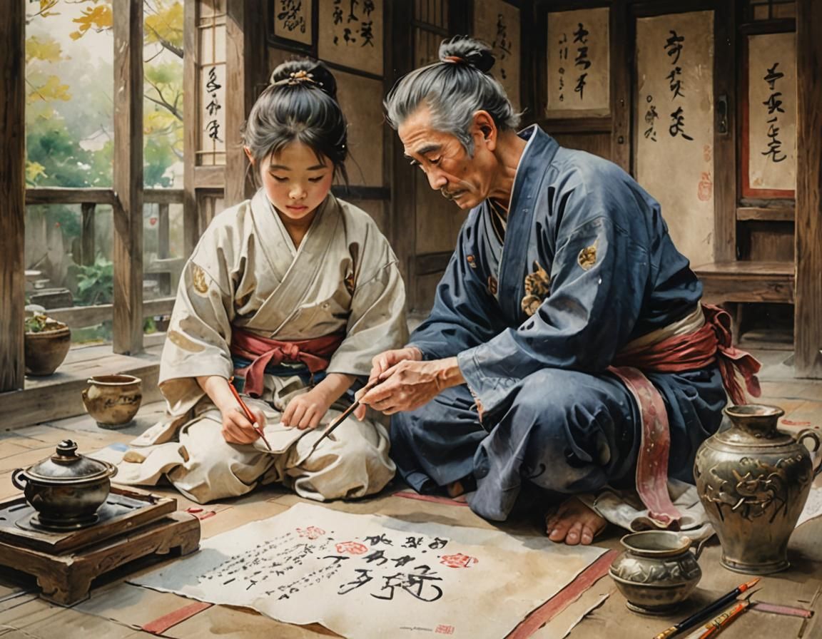 Learning Japanese calligraphy