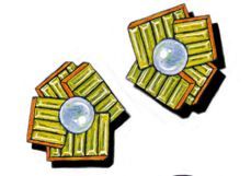 Daisy and Coral Earrings