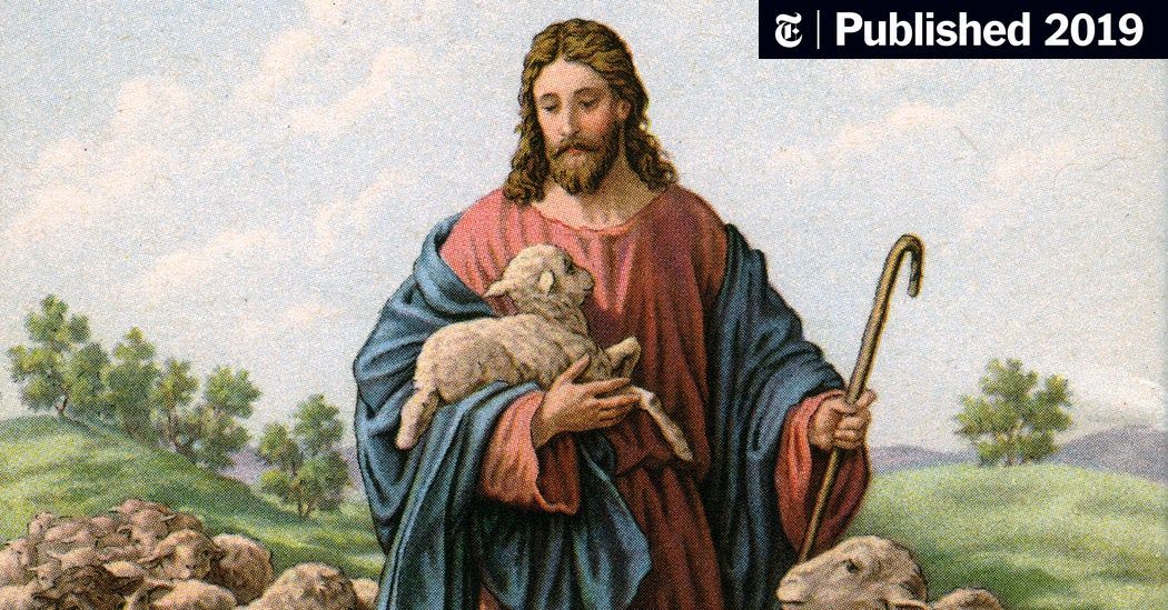 Jesus with a lamb