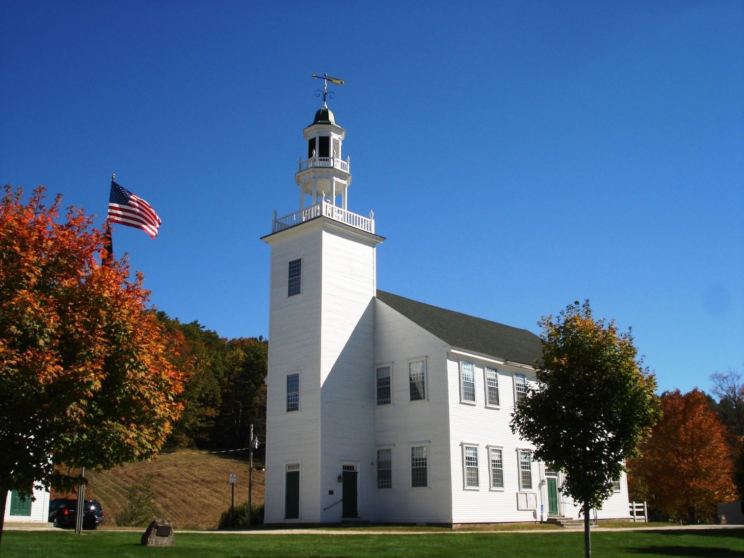 town common night scene photo done as a Vincent Van Gogh oil painting done in starry night style