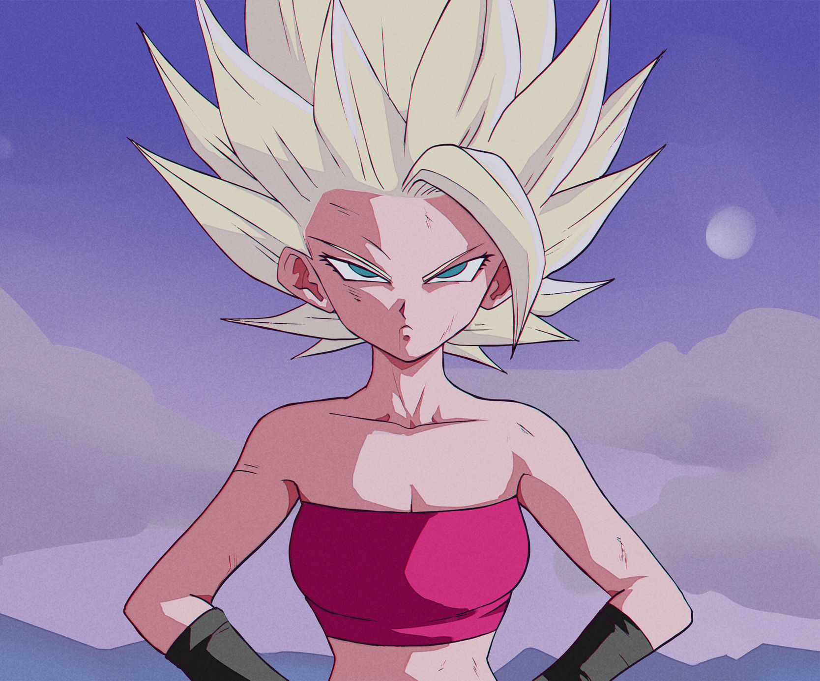 a woman with blonde hair posing for a picture, female goku, goku in real life, super saiyan 3, human goku, goku from dragon ball z, goku fro...