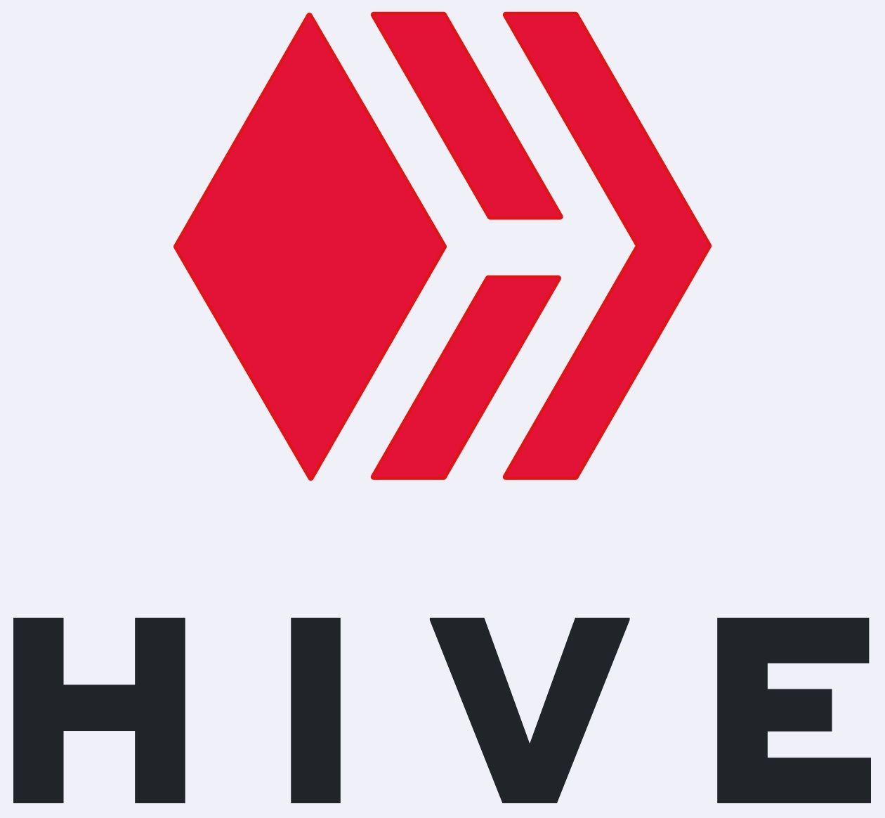 HIVE Blockchain logo floating among a shower of gold coins.