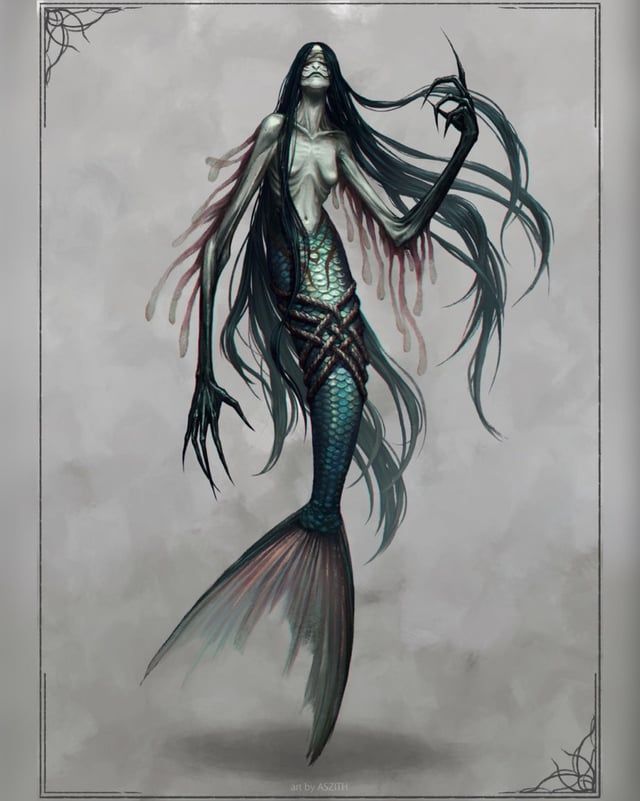 Portrait of a mermaid