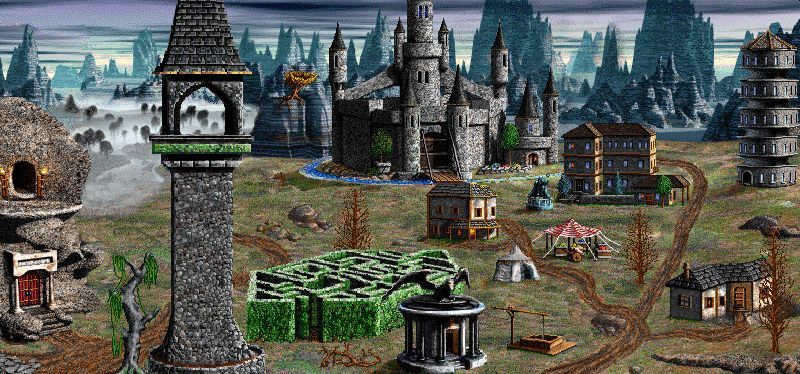 Warlock Castle from Heroes of Might and Magic 2