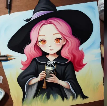 CUTE LITTLE WITCH WITH DAWN HAIR