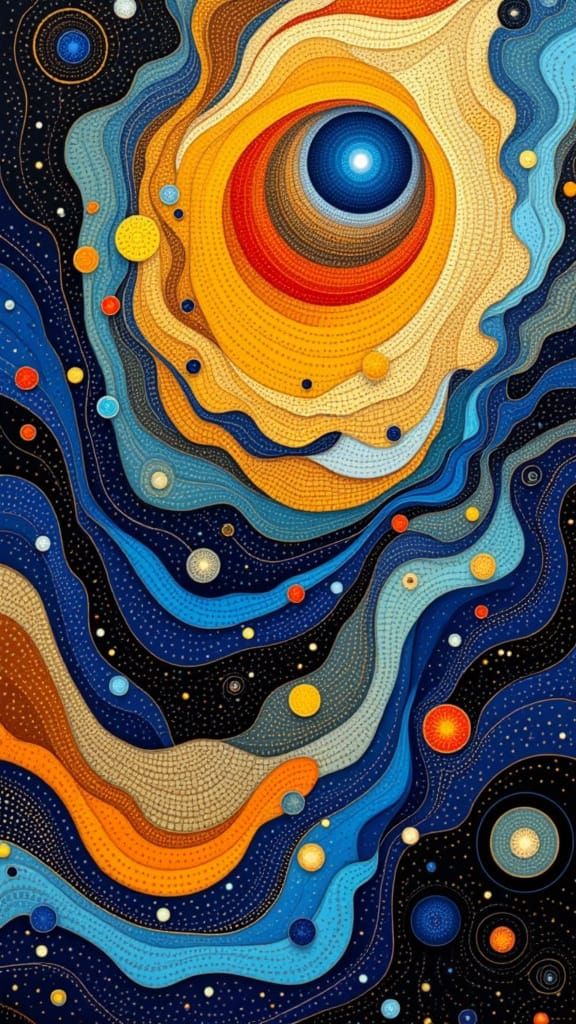 Moving Abstract Fluid Spiritual (Kling 1.6 Std - GullyPop)