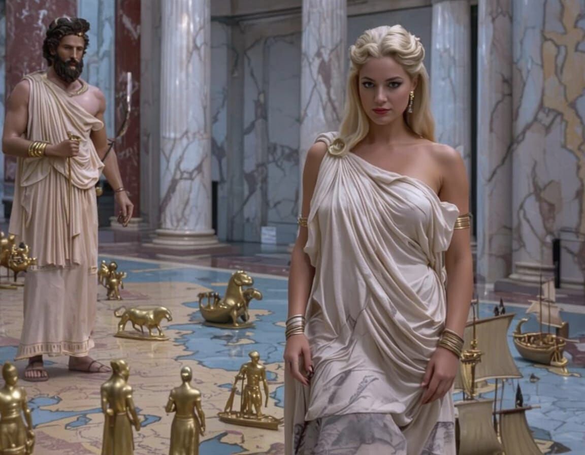 Zeus and hera play with the fate of mortals