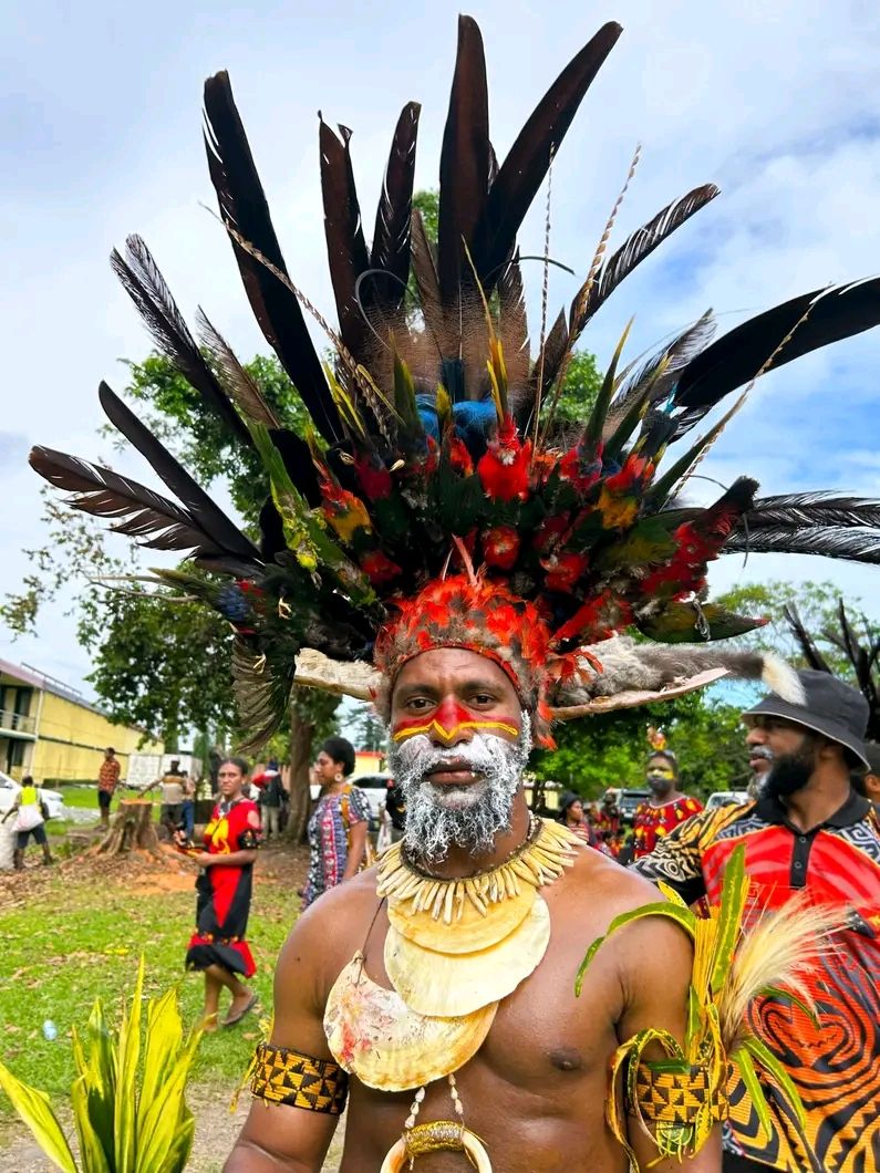 Warrior papua new Guinea, masterpiece, epic, stunning, dramatic 