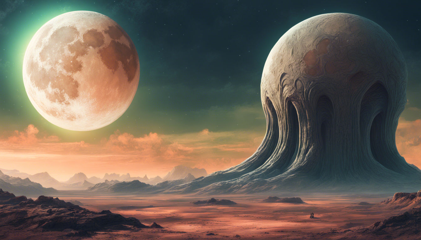 <lora:SurDime:1.0> <lora:eye:1.0> a surreal alien city sits in the middle of the landscape