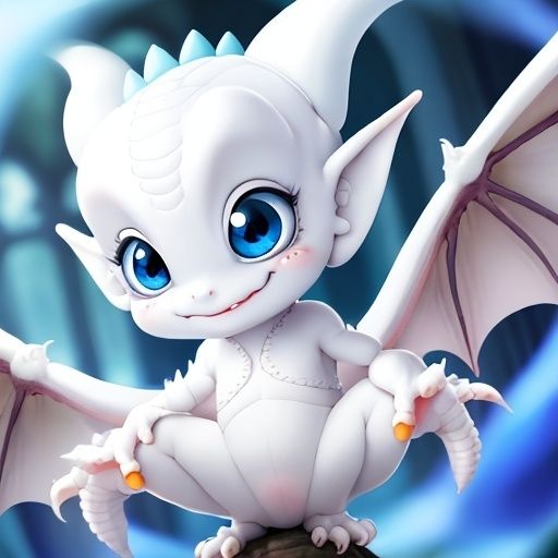 White baby dragon 