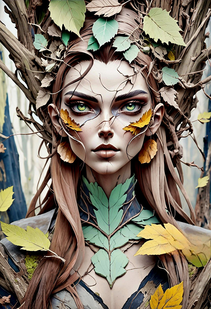 Autumn woman  ,makeup, long lashes,red lips,