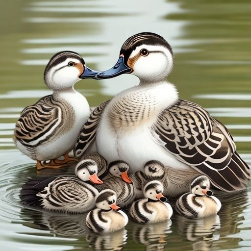 Wood muskus ducks carving 