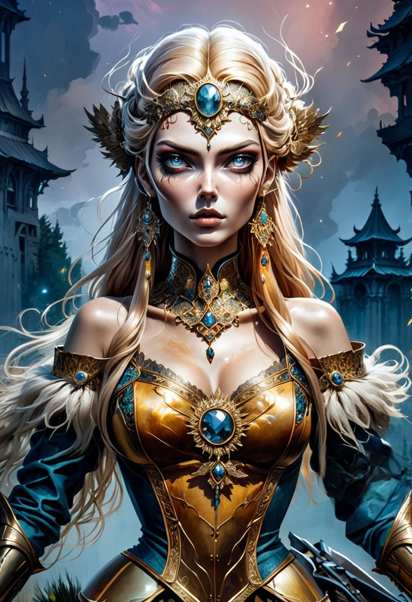 Zombie goddes,wings crown 