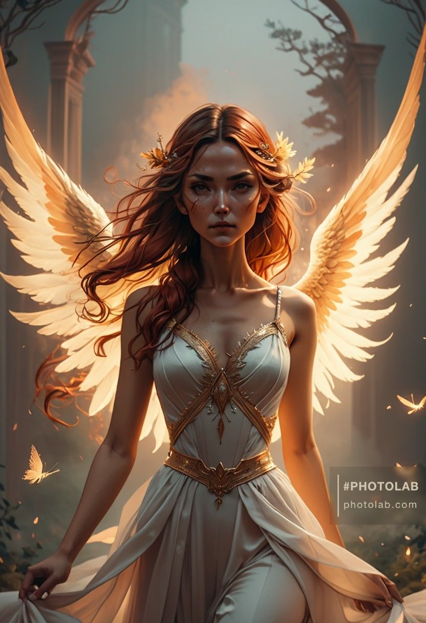 Beautiful creature ,fire wings,make up,lashes,,dark