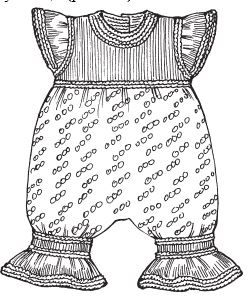 photo for the marketplace knitted Fishnet bodysuit with ruffles for a baby