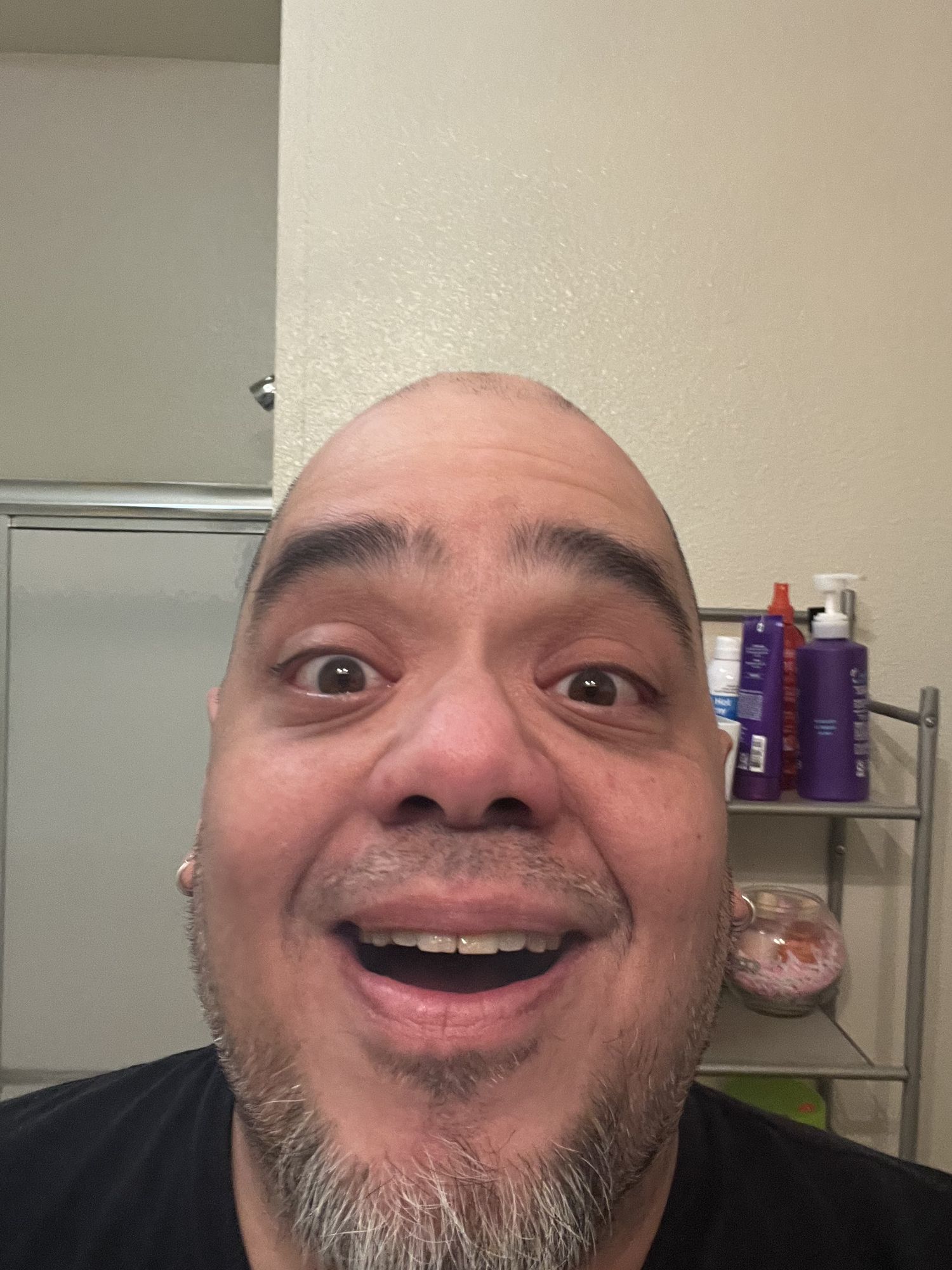 Indie musician recording a synth pop Christmas album in a radioactive shower