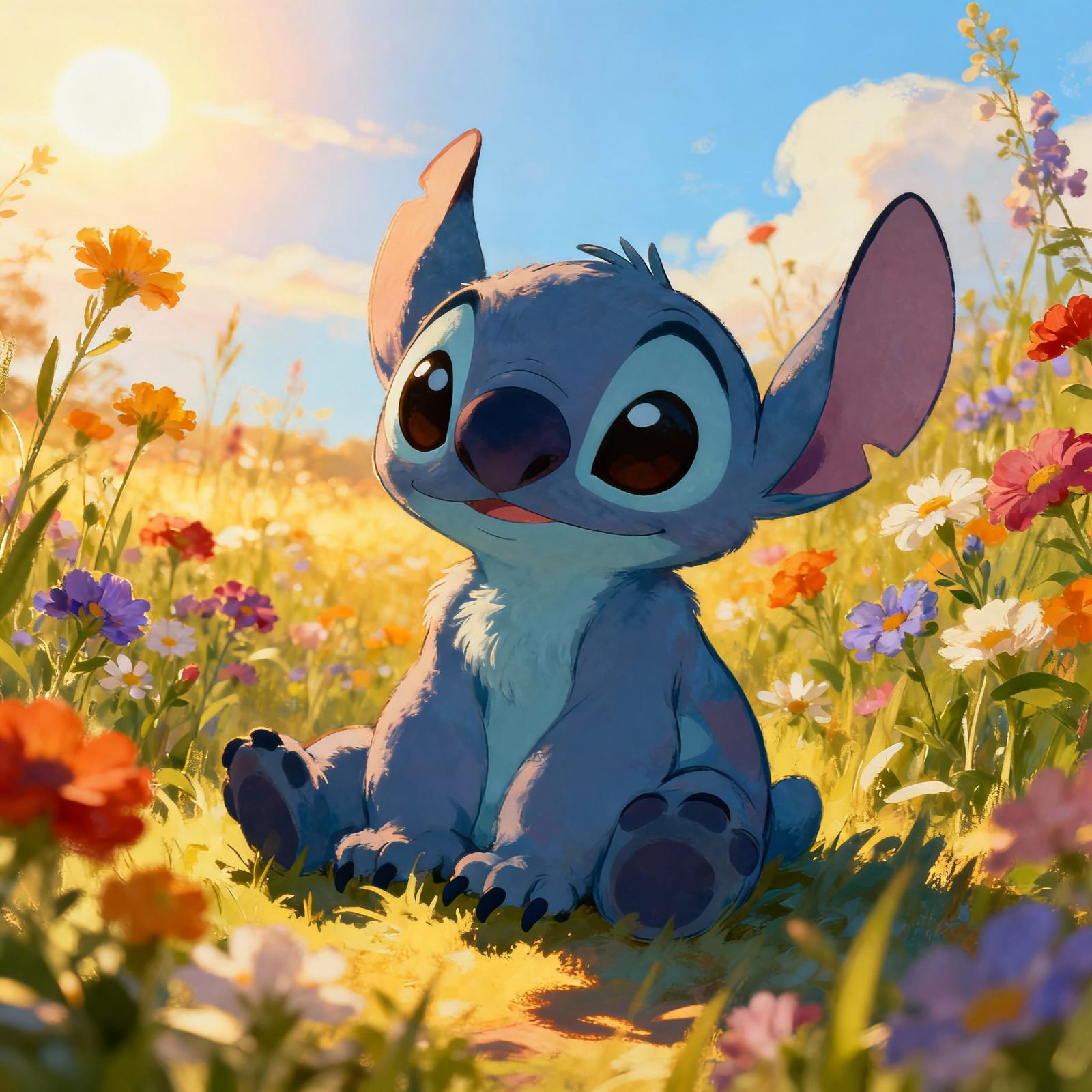 capybara and stitch Queen