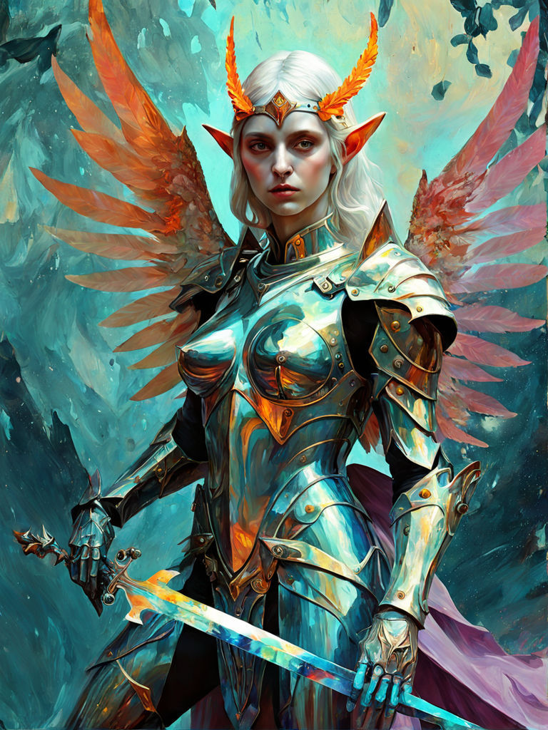 Chromaflux and Fragmentalism art, 
Nihiluxe style, Subliminalism, Retrochromatism, color Nebulazure and Velvetorchid
two parts in one art, d...