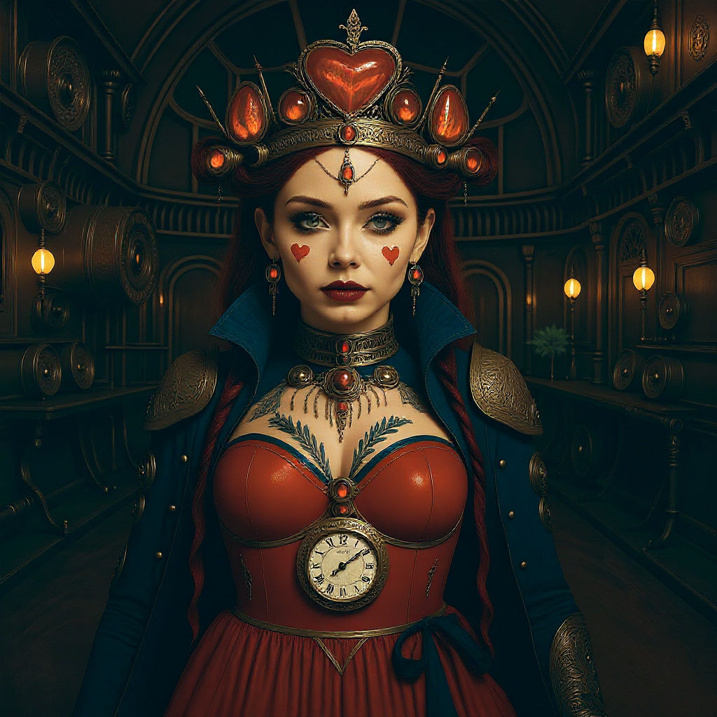 Animate the Queen starting with a stately glide as she holds a steely stare, with regal royal power and fierce resolve. ...