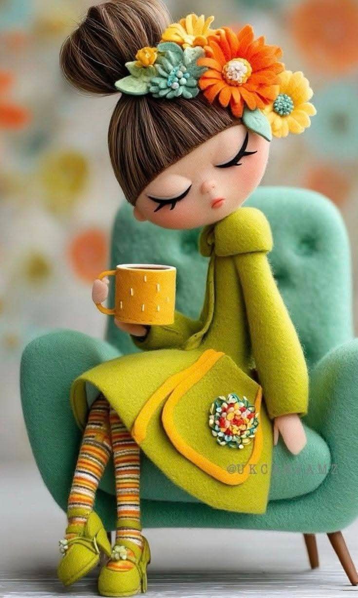 These are my entries for "Felted Friends", day 5 of the "Textural Style Lab" quest.


