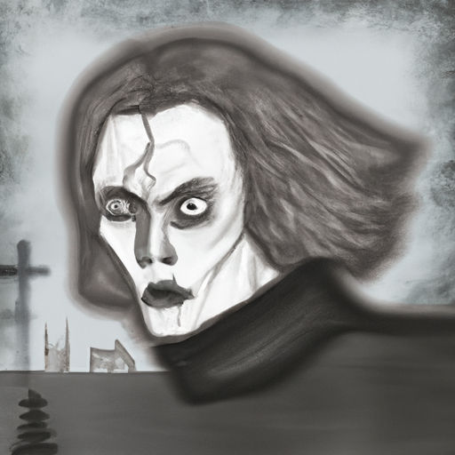 female goth fashion model. goth coffee shop. Black Turtleneck. Surrealism. Bleak city landscape. German Expressionism. Germanic facial expre...