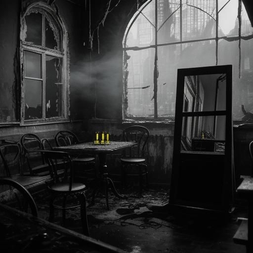 female goth fashion model. goth coffee shops. antique burlab coffee bags. antique coffee brewing equipment. antique star projector. old glas...