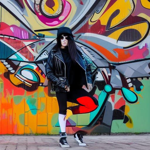 black and white photography. Tri-X 35mm film. female robot fashion model. robot coffee shop. Iron rusted robot, dressed in tattered metallic...