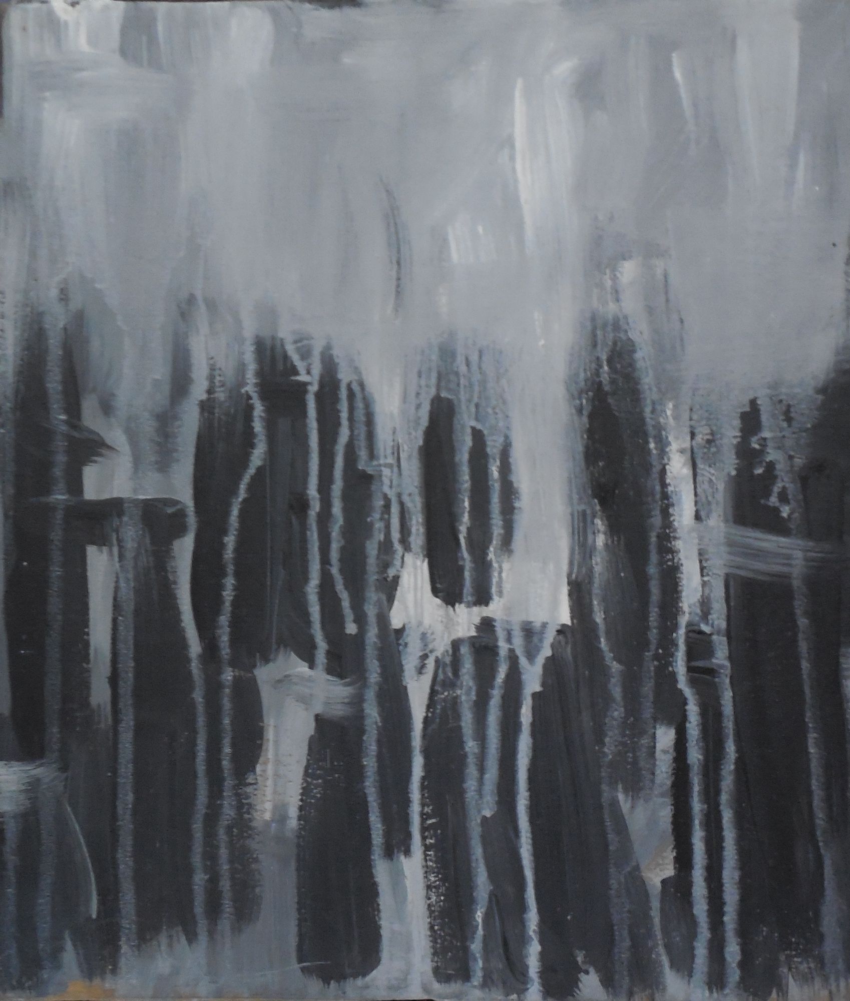 fog. black and white photography. H P Lovecraft. The Old Ones. Ancient brotherhood. Ghostly figures. Miskatonic University