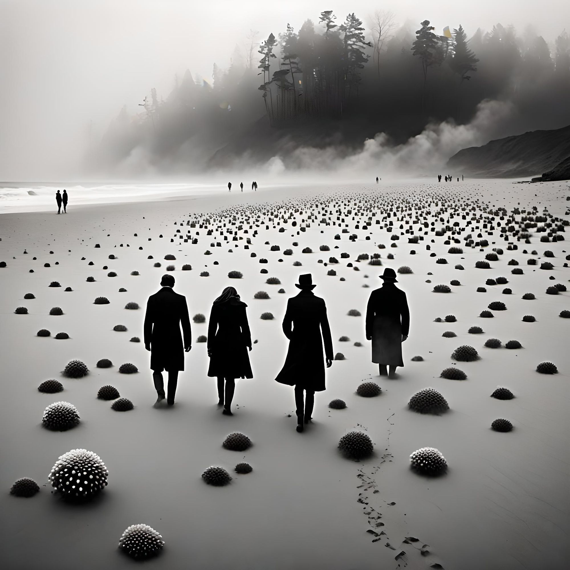 intense yellow neon light. rain. sleet. dust. building debris. giant lizards. fog. smoke. urban techno music.