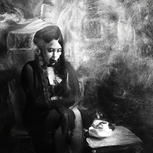 female goth fashion model. goth coffee shop.