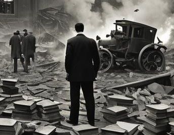 H. P. Lovecraft. Old Model T. Poor condition car. Lost paperwork. Missed assignments. Engine on fire. Engine overheated. Flat tires