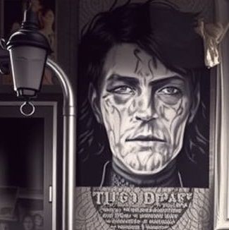 Charlie Sheen. Goth.