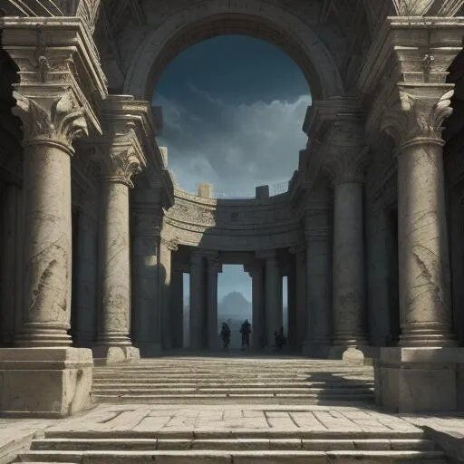 goth fashion model. roman columns. medieval plague doctors. orange fruit. green roses. intense yellow neon light. conquistador wall art. re...