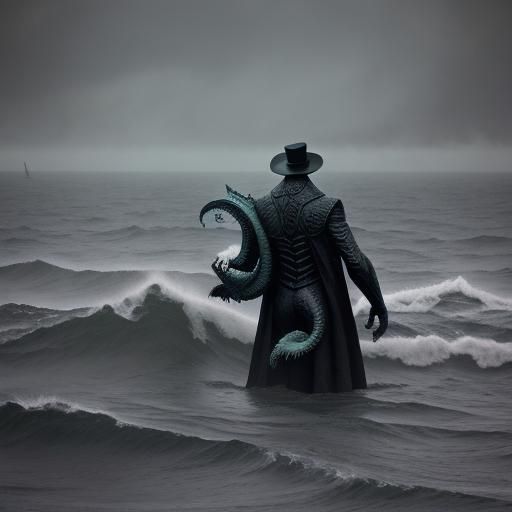 H. P. Lovecraft. Miskatonic University. Cthulhu. fog. Dagon. rain. The Fish People. Mr. Ward. Giant Ocean waves. Hybrid fish man people. Mon...