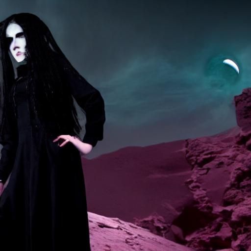 Hal 9000. Astronaut H. P. Lovecraft. Surface of Moon. Lunar rocks.