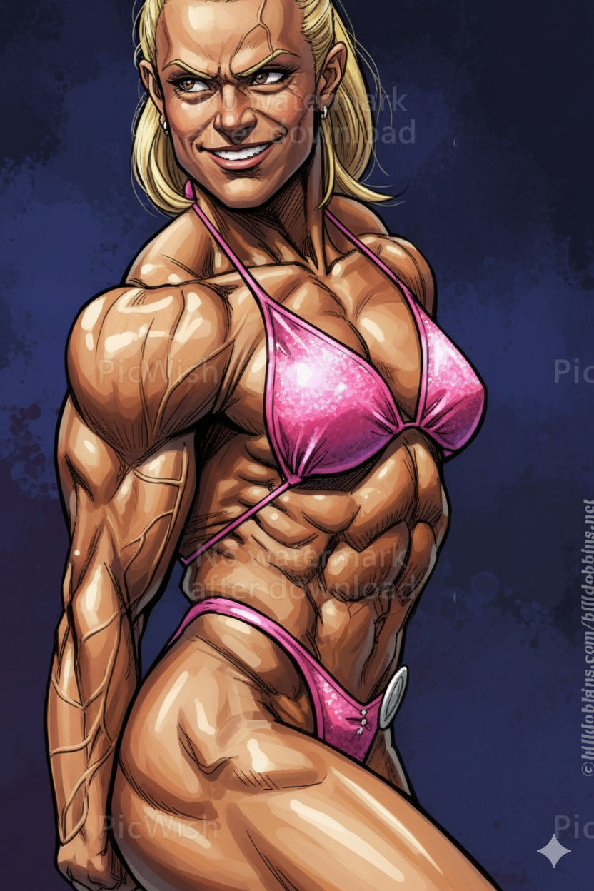 Anime style. Full body shot. A cyborg wrestler with glowing cybernetic limbs fights a giant mech in a futuristic Tokyo a...