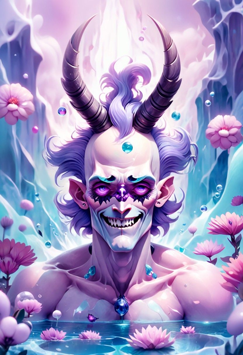 Ancient shapeshifter in hyper-real detail <lora:Grotesqueries:1.1> professional leatherwork