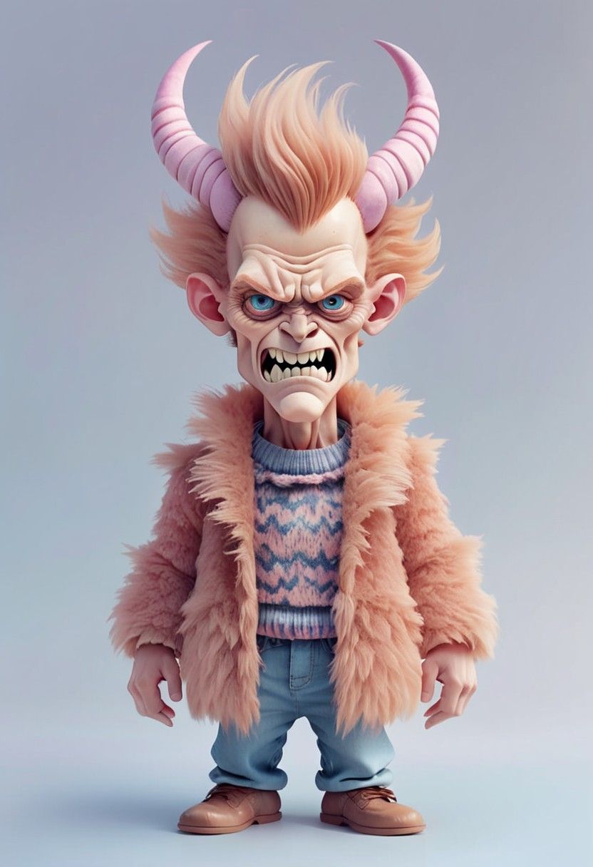 Ancient shapeshifter in hyper-real detail <lora:Grotesqueries:1.1> professional leatherwork