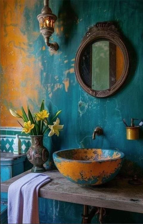 Rustic bathroom