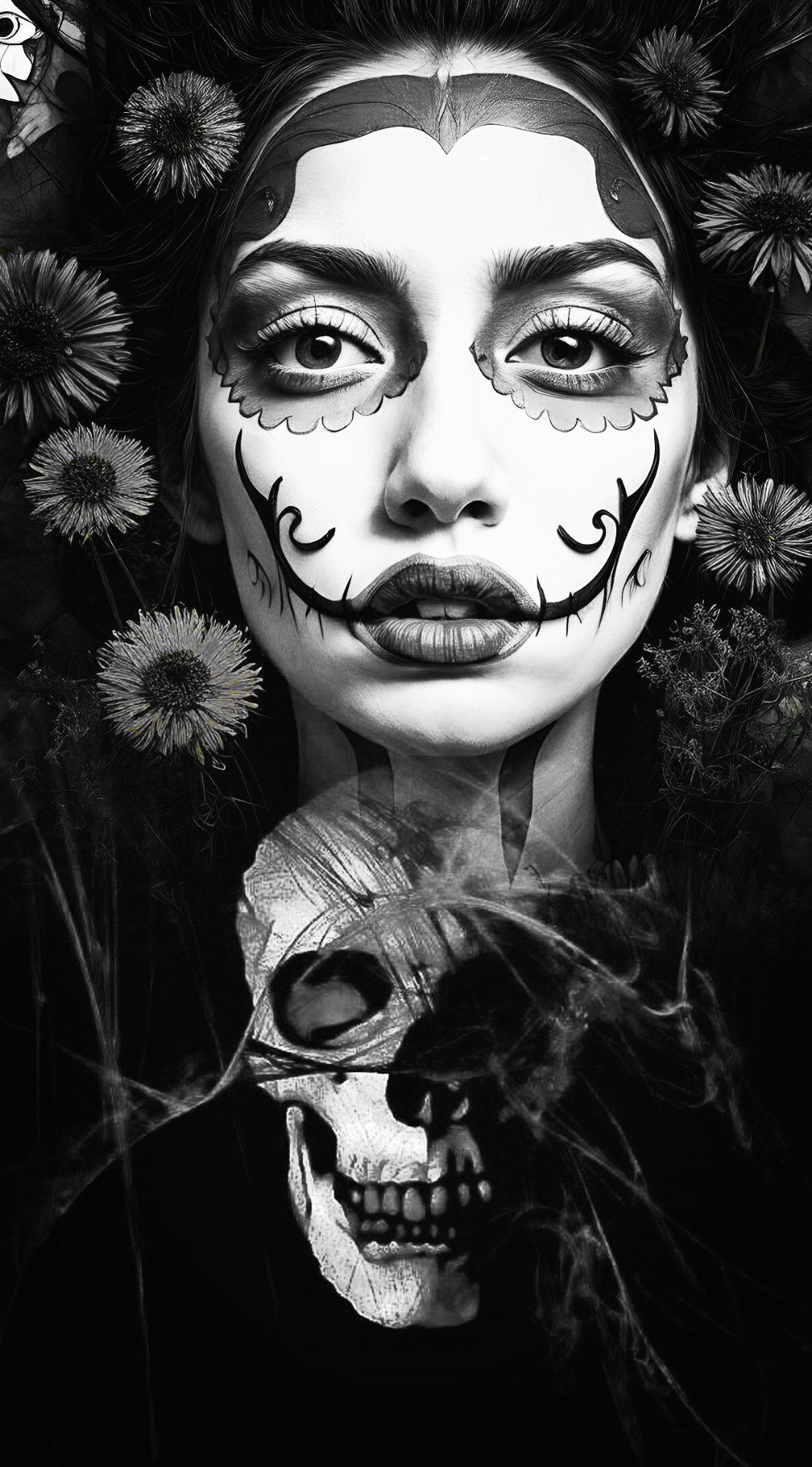 <lora:Bright skull:1.0> Sugar skull