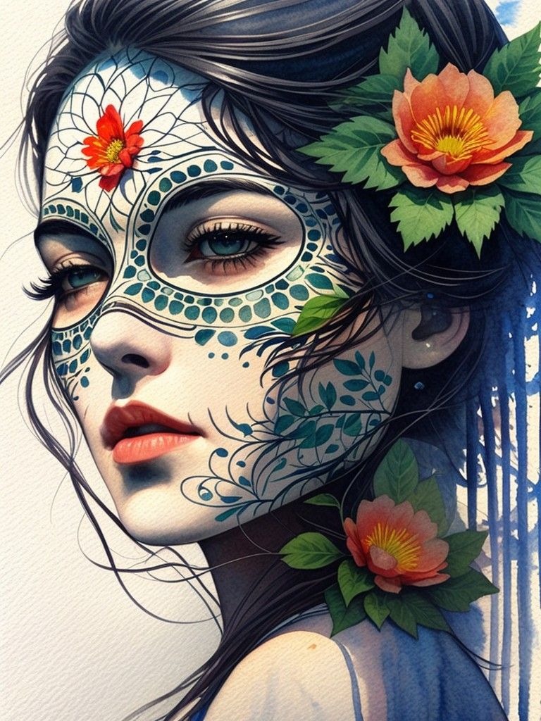 <lora:Bright skull:1.0> Sugar skull