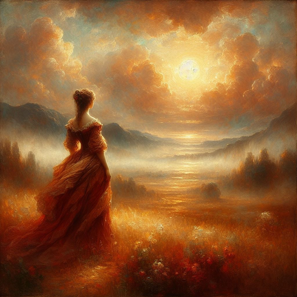  woman landscape