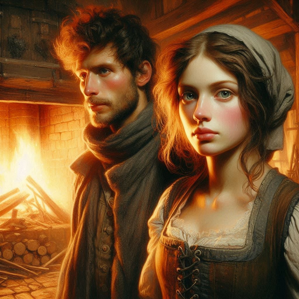 <lora:Oils:1.0> oil painting of man and woman