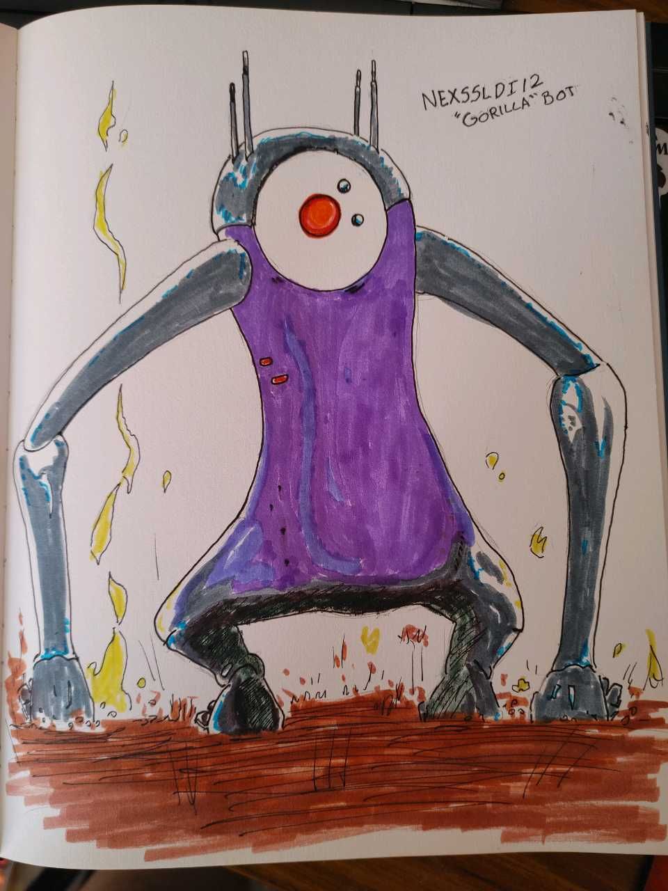 Cyclopean Alien Gorilla-Thumper-Bot