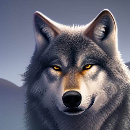 Wolf - AI Generated Artwork - NightCafe Creator